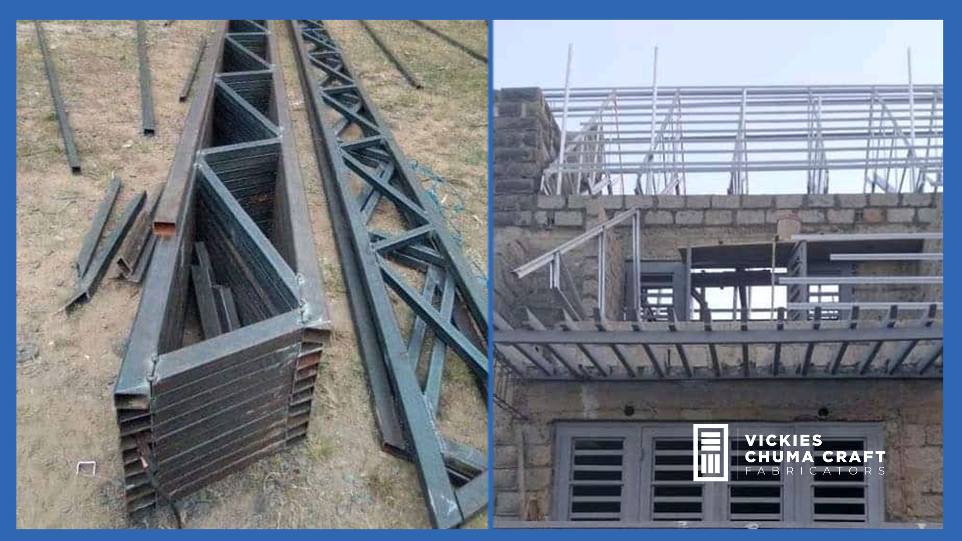 Steel pergola shade structure in Nairobi